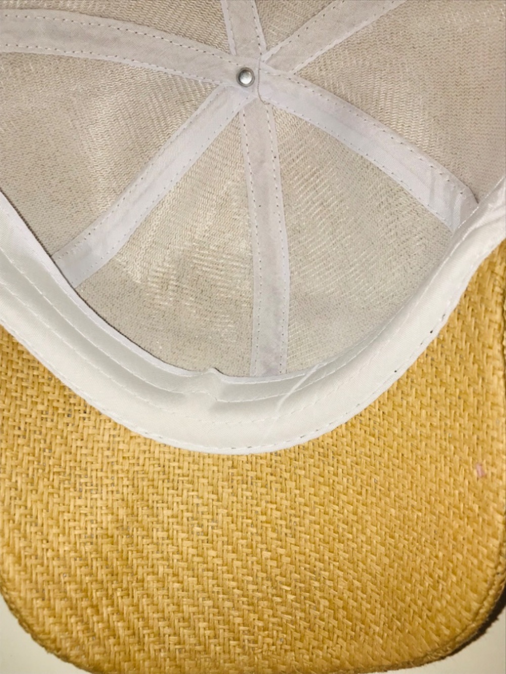 NWT Illuma Khaki Tan Paper Straw Baseball Cap Hat Summer Beach Boho Quiet Luxury - Picture 9 of 12